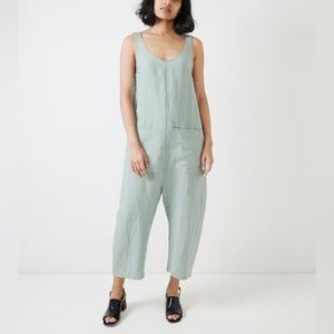 Ilana Kohn The Gary Jumpsuit Linen Jade Green M